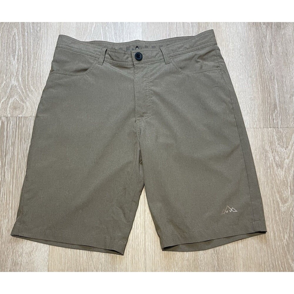Tasco Mountain Bike Shorts Mens 32 Black Active Stretch Tan